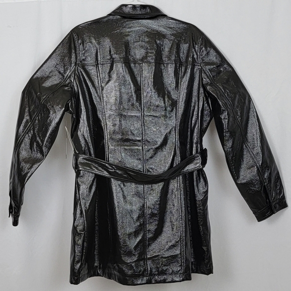 Guess Pax Faux- Black Leather Jacket  W3RL24KBJL0  Womens Size Large New - Picture 2 of 14